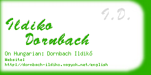 ildiko dornbach business card